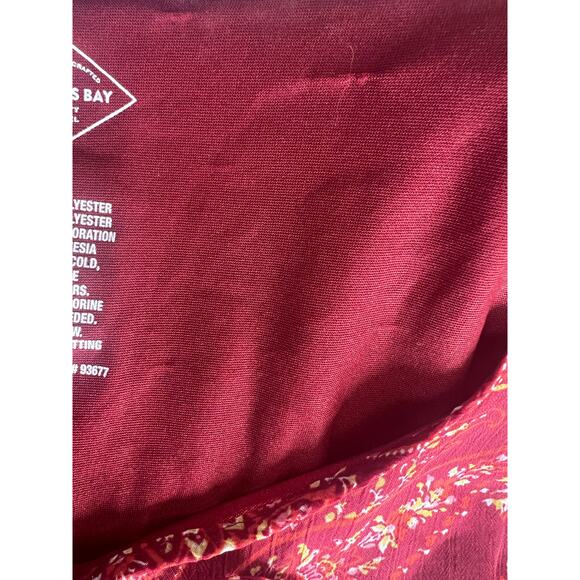 St. John’s Bay paisley print blouse tasseled size XL boho flowy - Picture 5 of 9